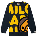 Kids Big Baby Milo Crewneck Sweatshirt Navy