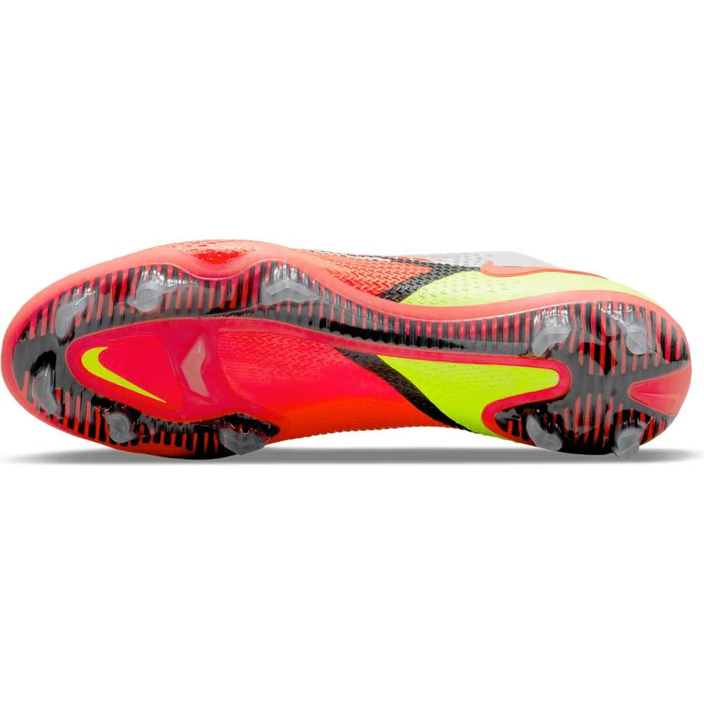Nike Phantom GT2 Elite FG Firm Ground Soccer Cleats White Bright Crimson Volt