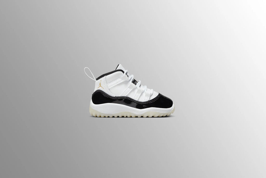 Air Jordan 11 Retro TD Gratitude Defining Moments White Metallic Gold Black