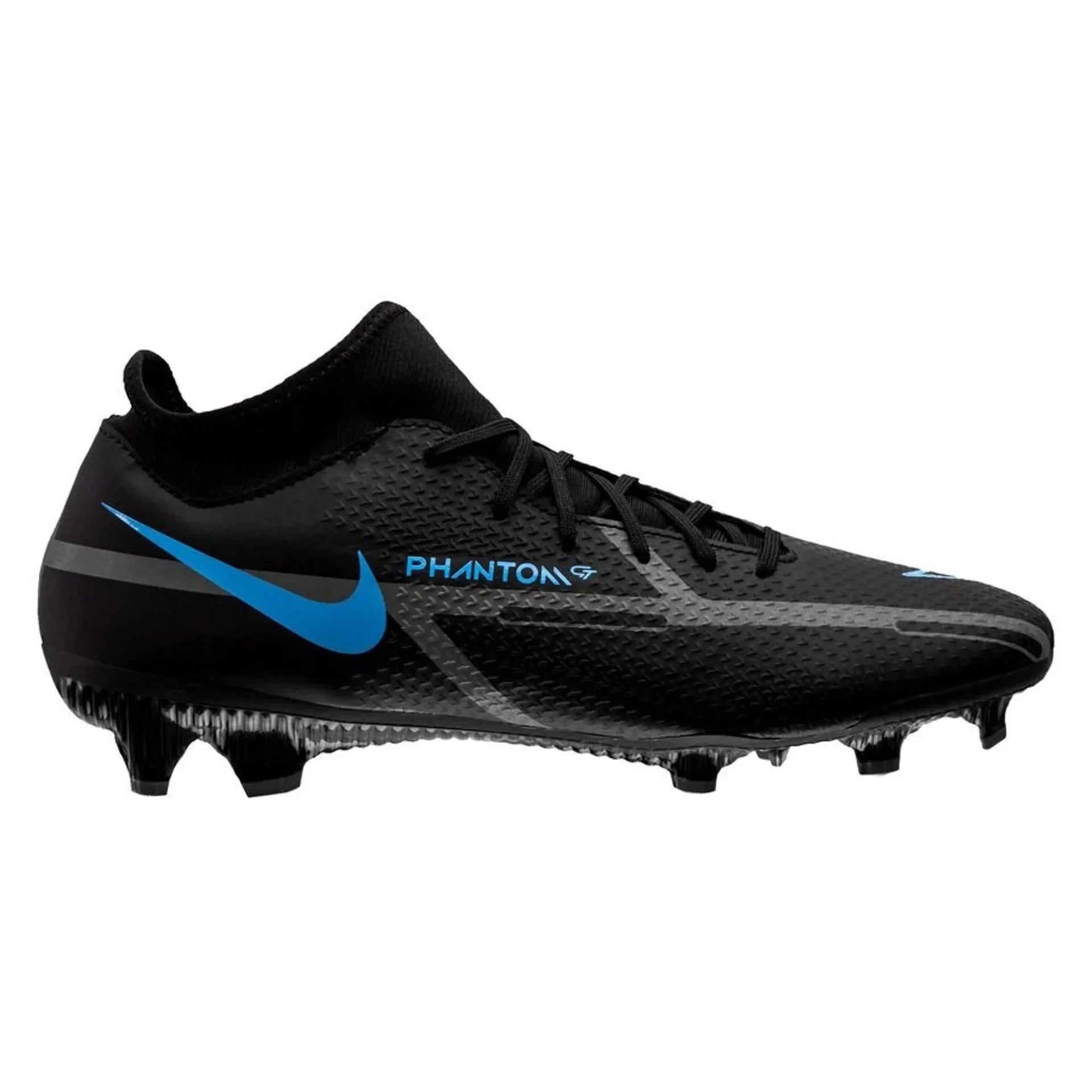 Nike Phantom GT2 Academy DF MG Multi Ground Soccer Cleats Black Iron Grey