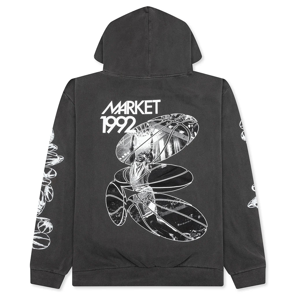 1992 Hoodie Washed Black