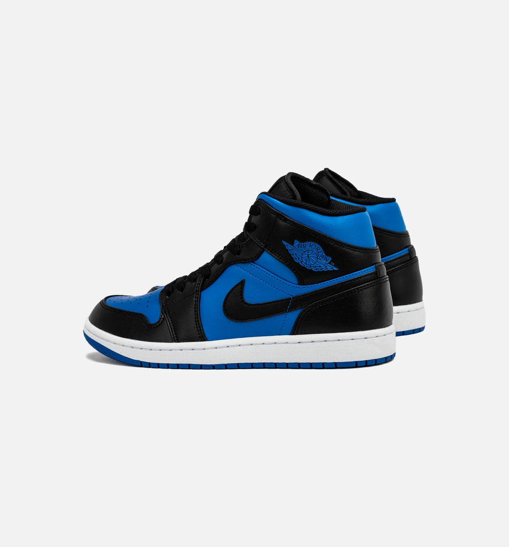 Air Jordan 1 Retro Mid Varsity Royal Mens Lifestyle Shoe Blue Black