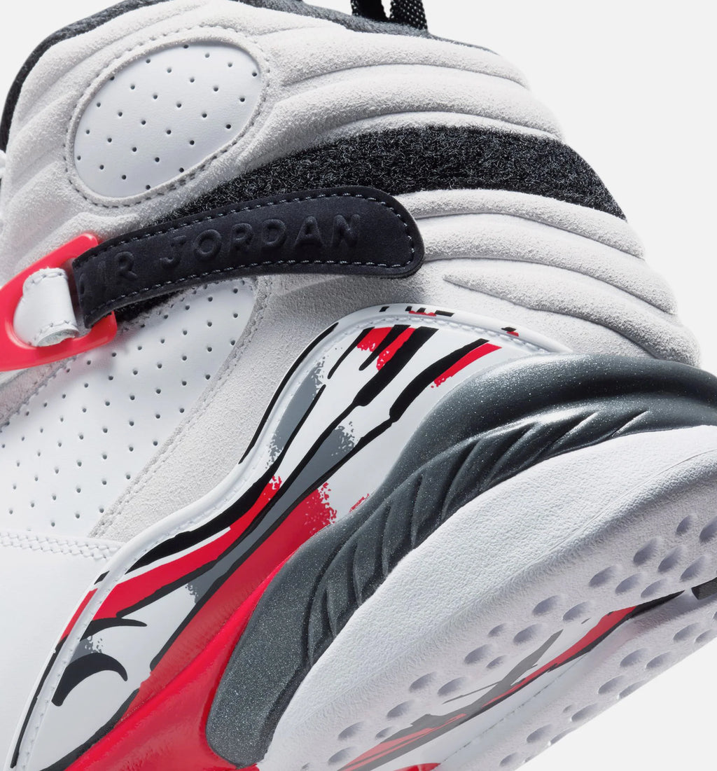 Air Jordan 8 Retro White And True Red Mens Lifestyle Shoe White Black True Red
