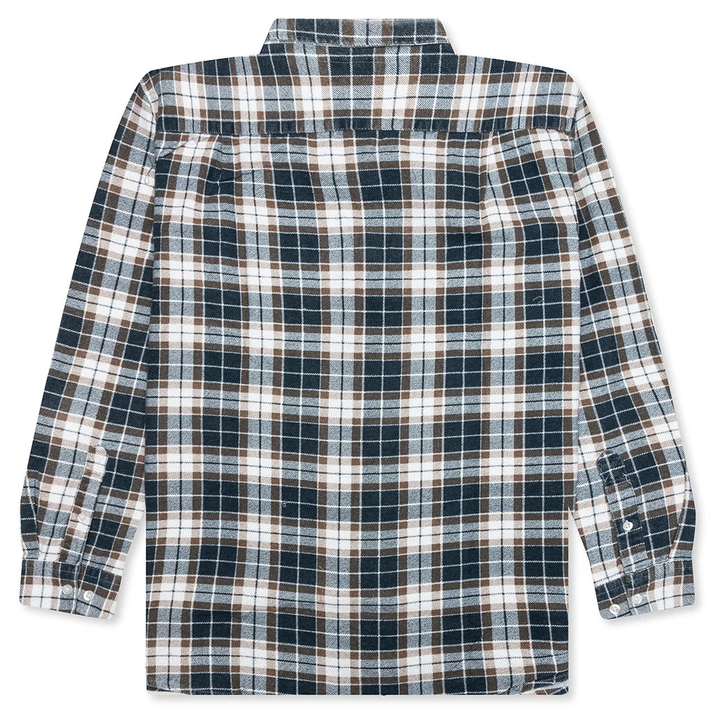 Ribbon Flannel Shirt Assorted