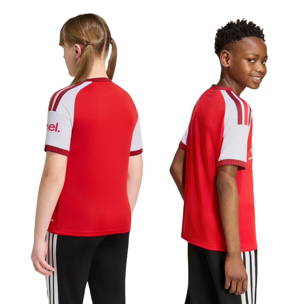 adidas Arsenal FC Home Youth Soccer Jersey 26 27 Red White