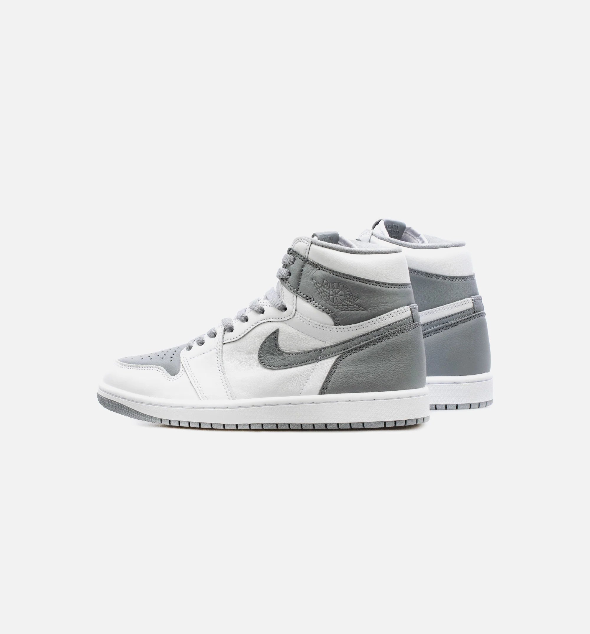 Air Jordan 1 High OG Stealth Mens Lifestyle Shoe White Grey Free Shipping