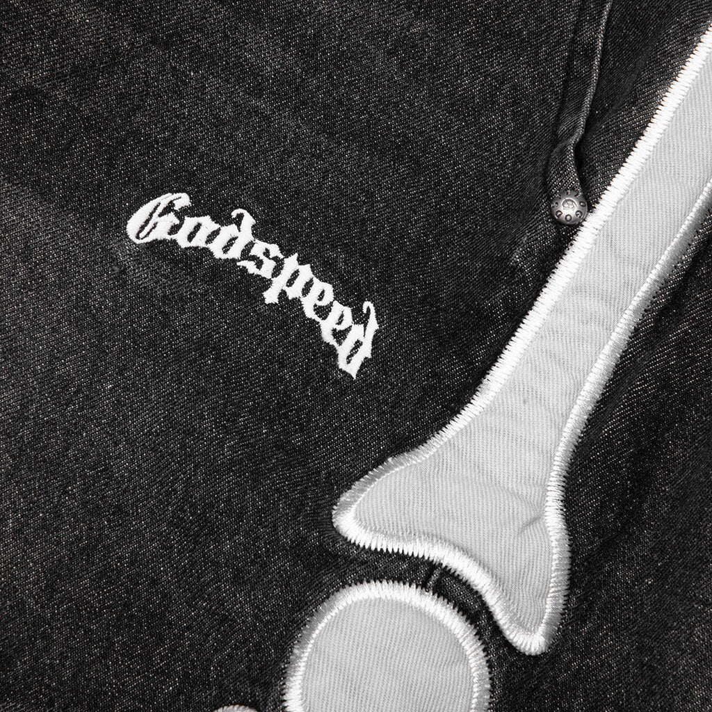Femur Denim Shorts Black
