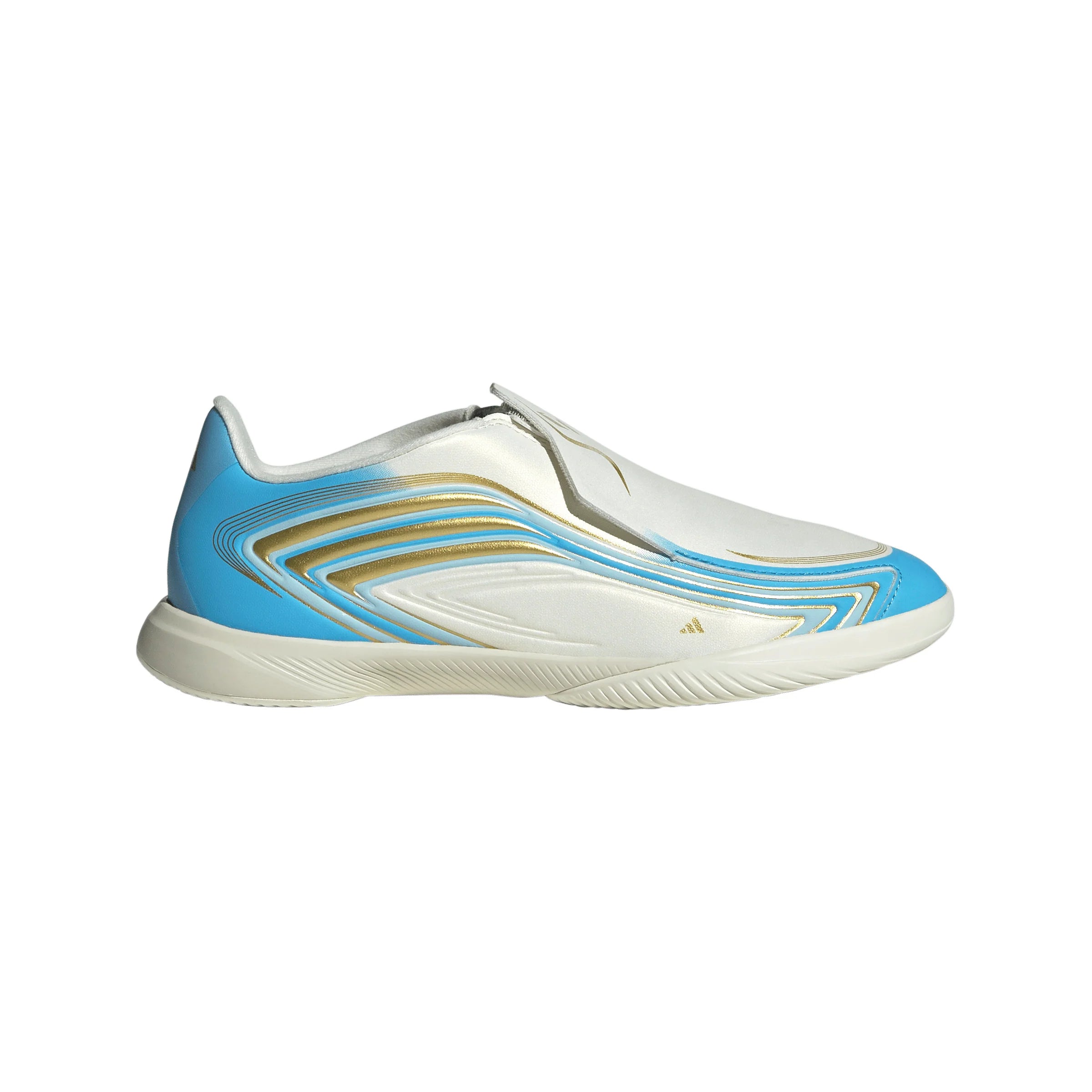 adidas F50 Messi League Laceless IN Indoor Youth Soccer Shoes Blue
