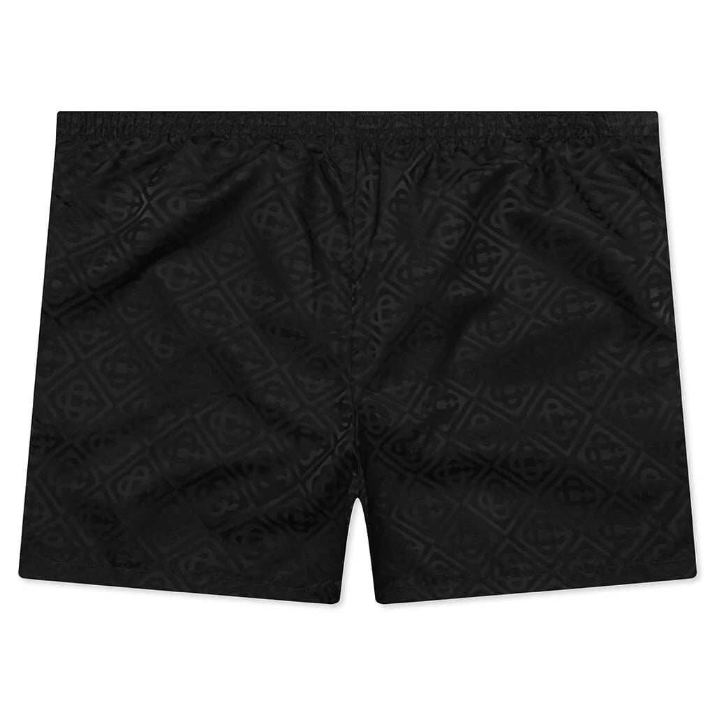Printed Swim Shorts Black