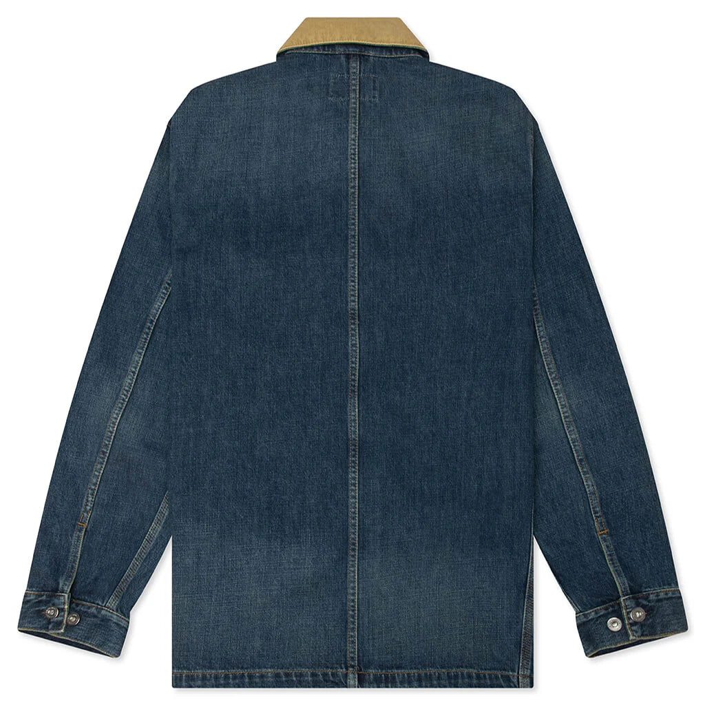 Warren Chore Coat Blue Dusty Hamilton Brown