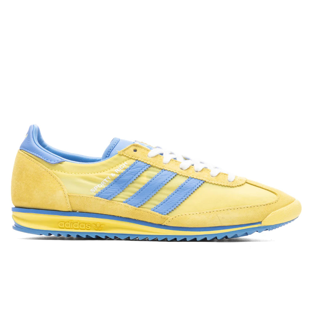 Adidas x Sporty Rich SL72 Womens Light Yellow Real Blue White