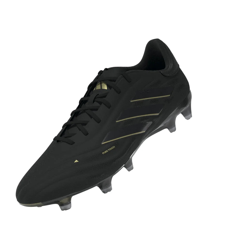 adidas Copa Pure 2 Elite FG Firm Ground Soccer Cleats Black Carbon Gold Metallic