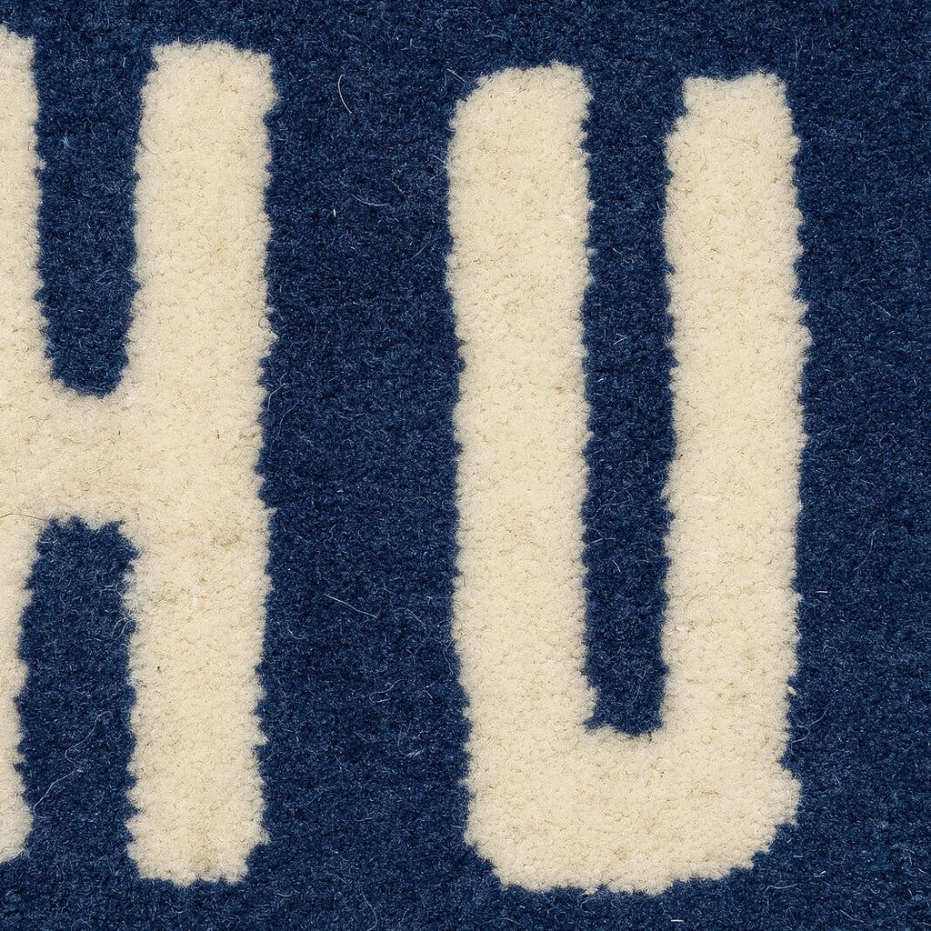 Heart Rug Medium Navy