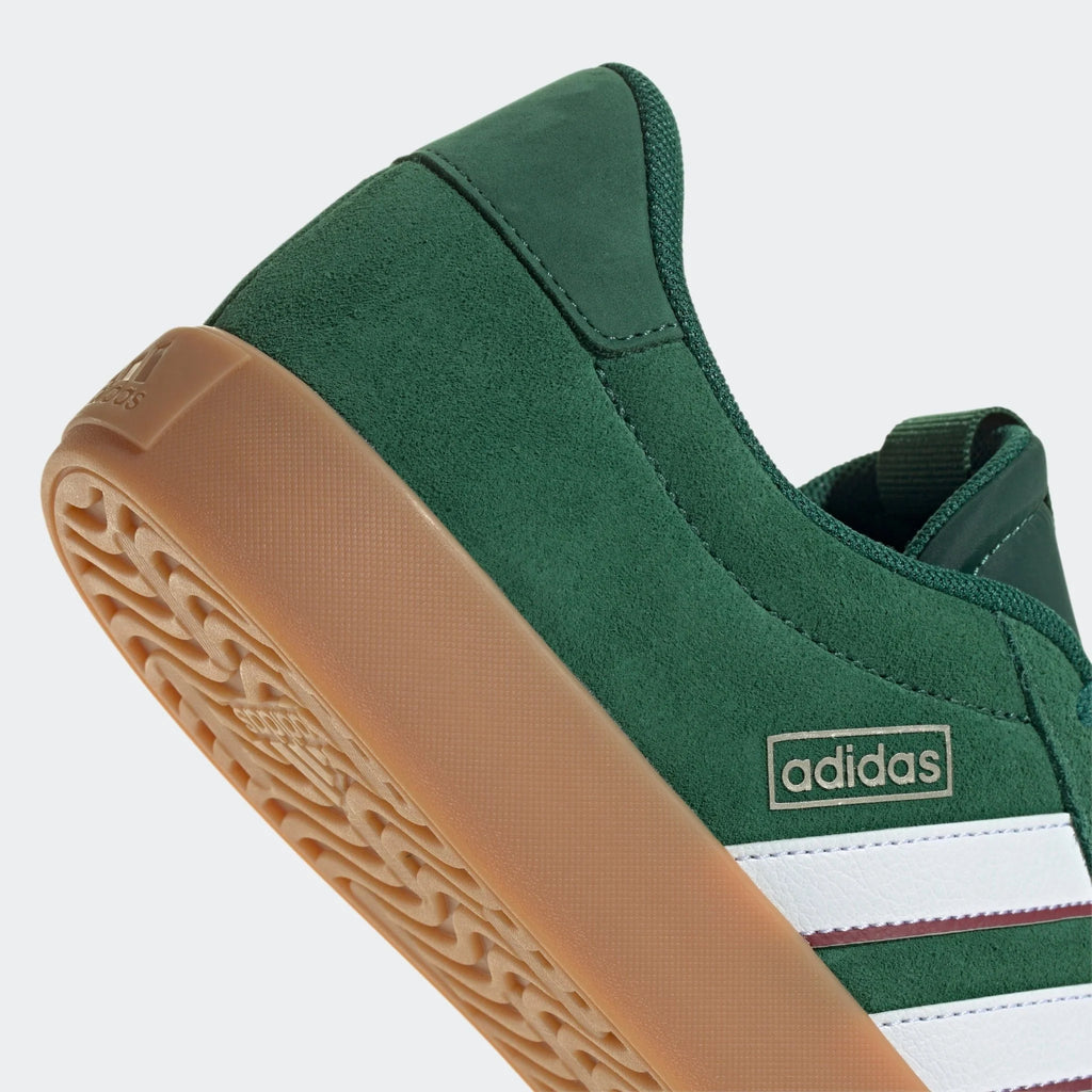 adidas VL Court 30 Shoes Dark Green White Collegiate Burgundy