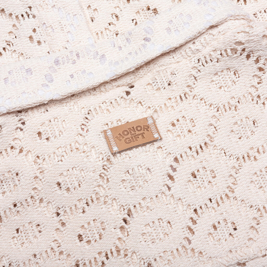 Crochet Button Up Bone