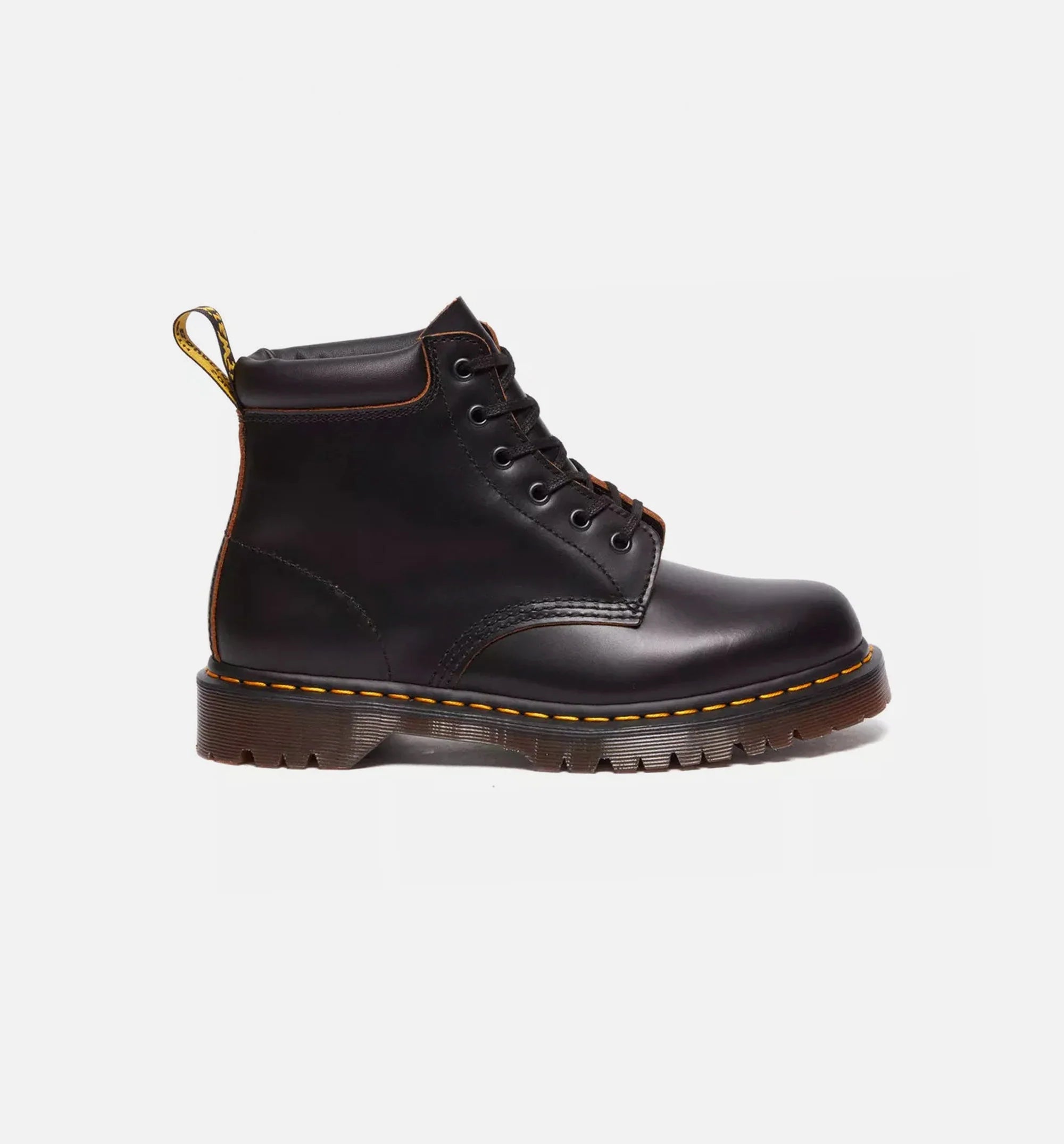 939 Vintage Smooth Leather Hiker Mens Boots Black