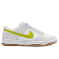 Womens Dunk Low White Bright Cactus Gum Yellow
