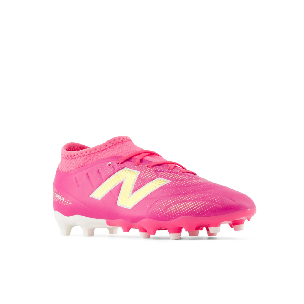 New Balance Tekela Team Low V5 FG Firm Ground Youth Soccer Cleats Pink Heat