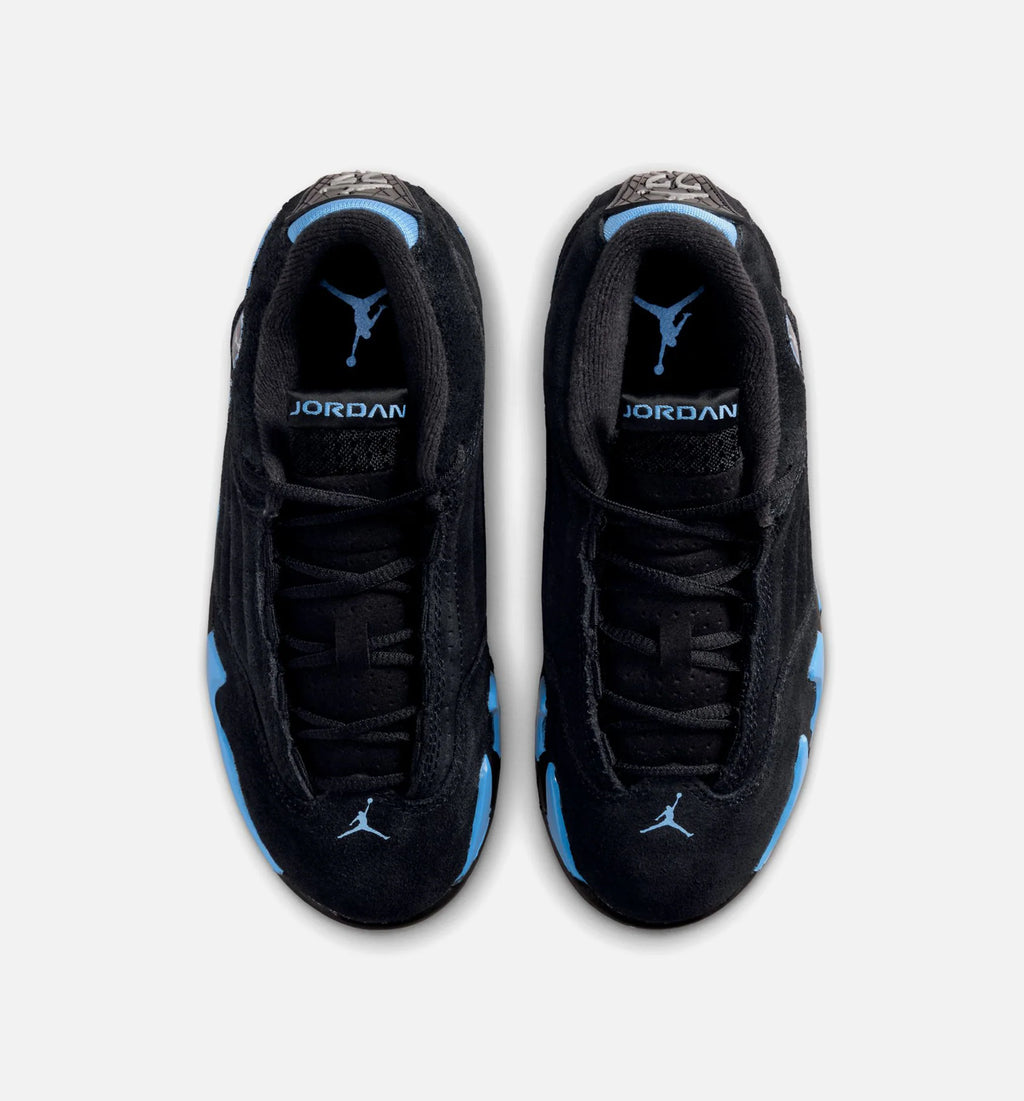 Air Jordan 14 Retro Black University Blue Preschool Lifestyle Shoe Black White University Blue