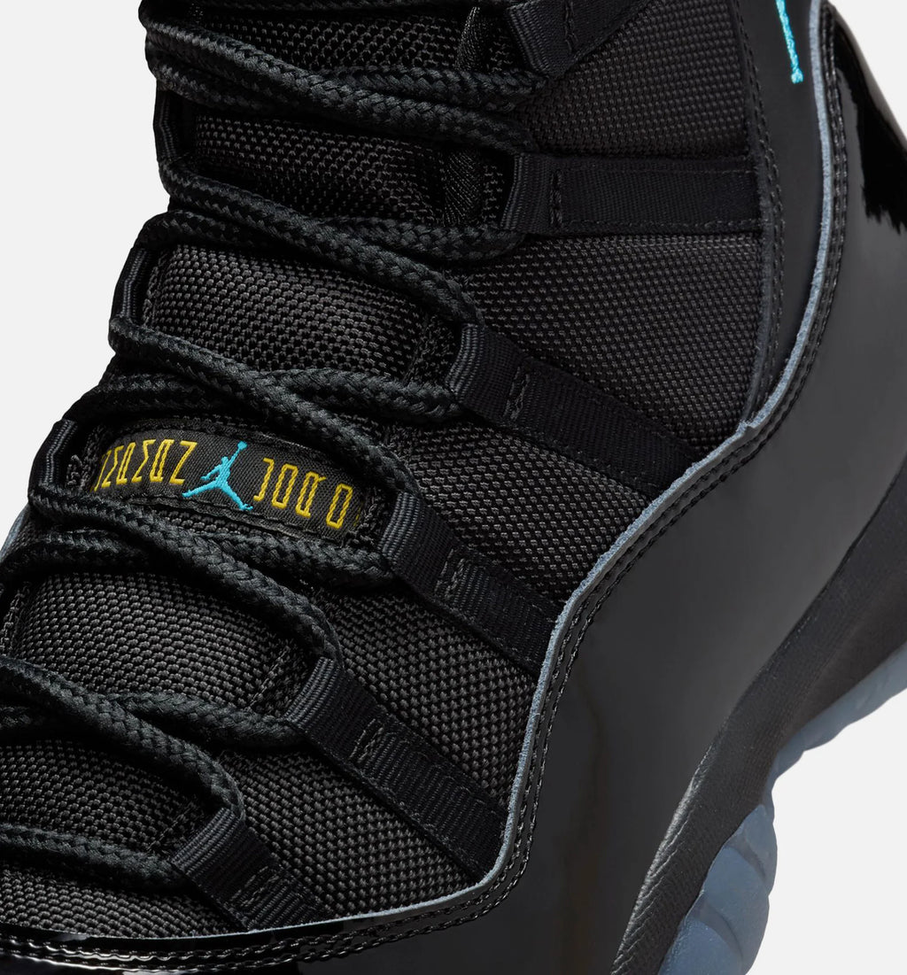 Air Jordan 11 Retro Gamma Mens Lifestyle Shoe Black Gamma Blue Black Varsity Maize Limit One Per Customer