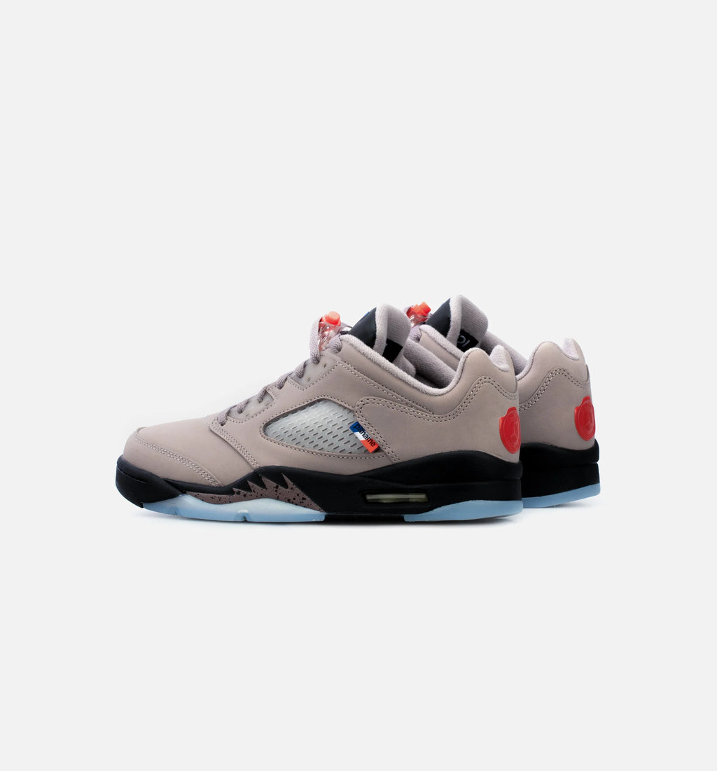Air Jordan 5 Low x PSG Mens Lifestyle Shoe Grey Purple