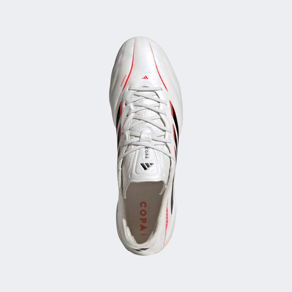adidas Copa Pure IV Elite FG Firm Ground Mens Soccer Cleats Zero Metal Black Lucid Red