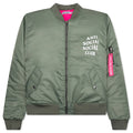 Welcome To The Club Ma 1 Jacket Olive