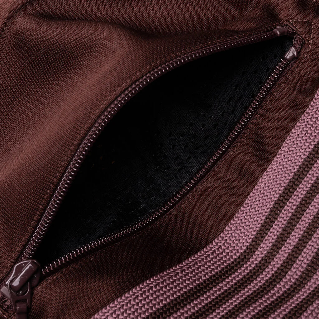 Poly Smooth Boot Cut Track Pant Brown