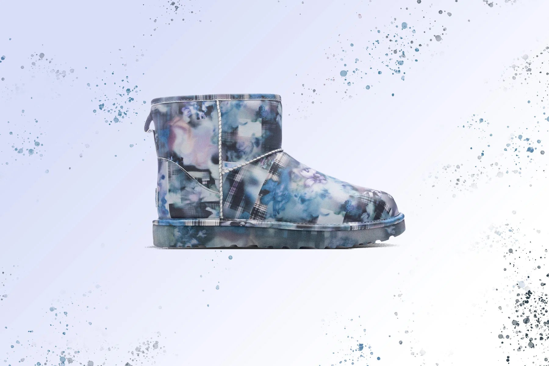 UGG x Collina Strada Classic Mini Dark Blue Floral