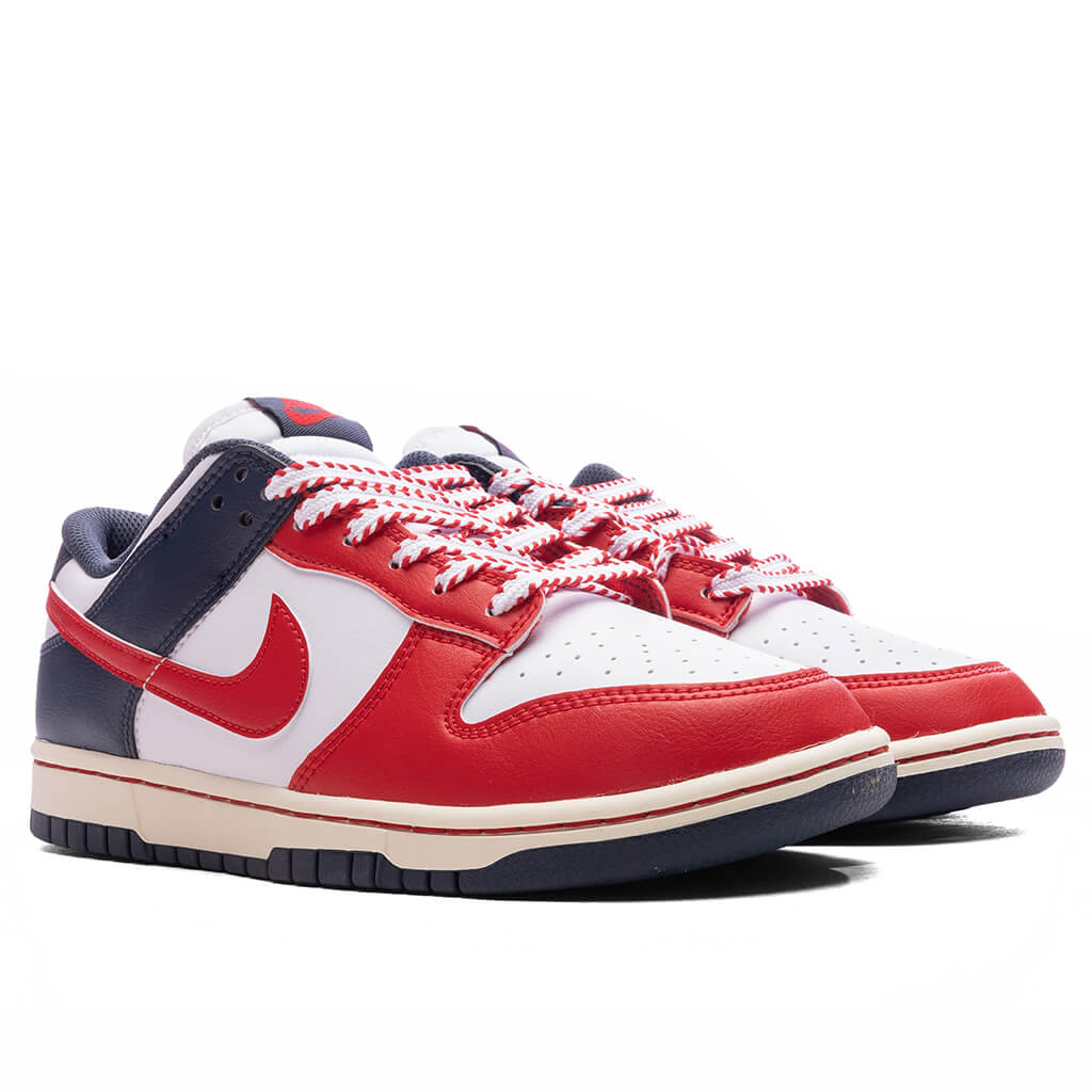 Dunk Low Retro Boston Red Sox White University Red Thunder Blue