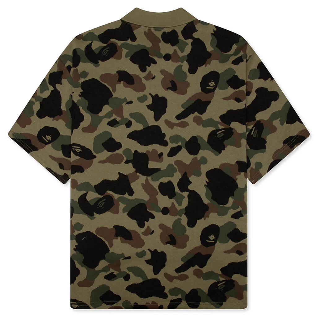 1st Camo Relaxed Fit Polo Shirt Green