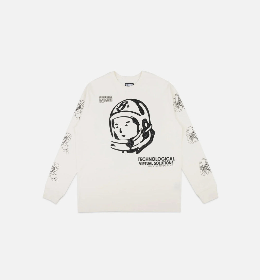 Systematic Tee Mens Long Sleeve Shirt White
