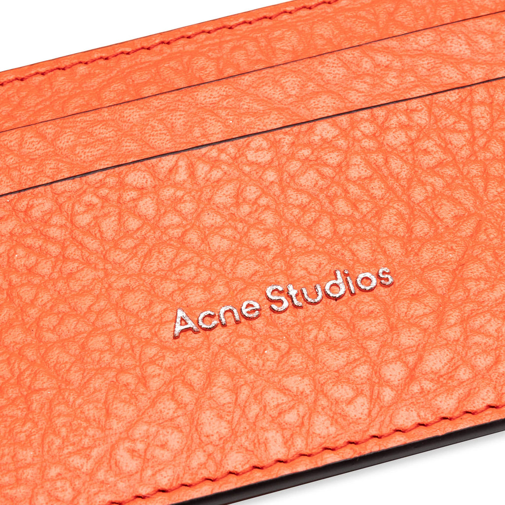 Leather Card Holder Fn Ux Slgs000275 Bright Orange