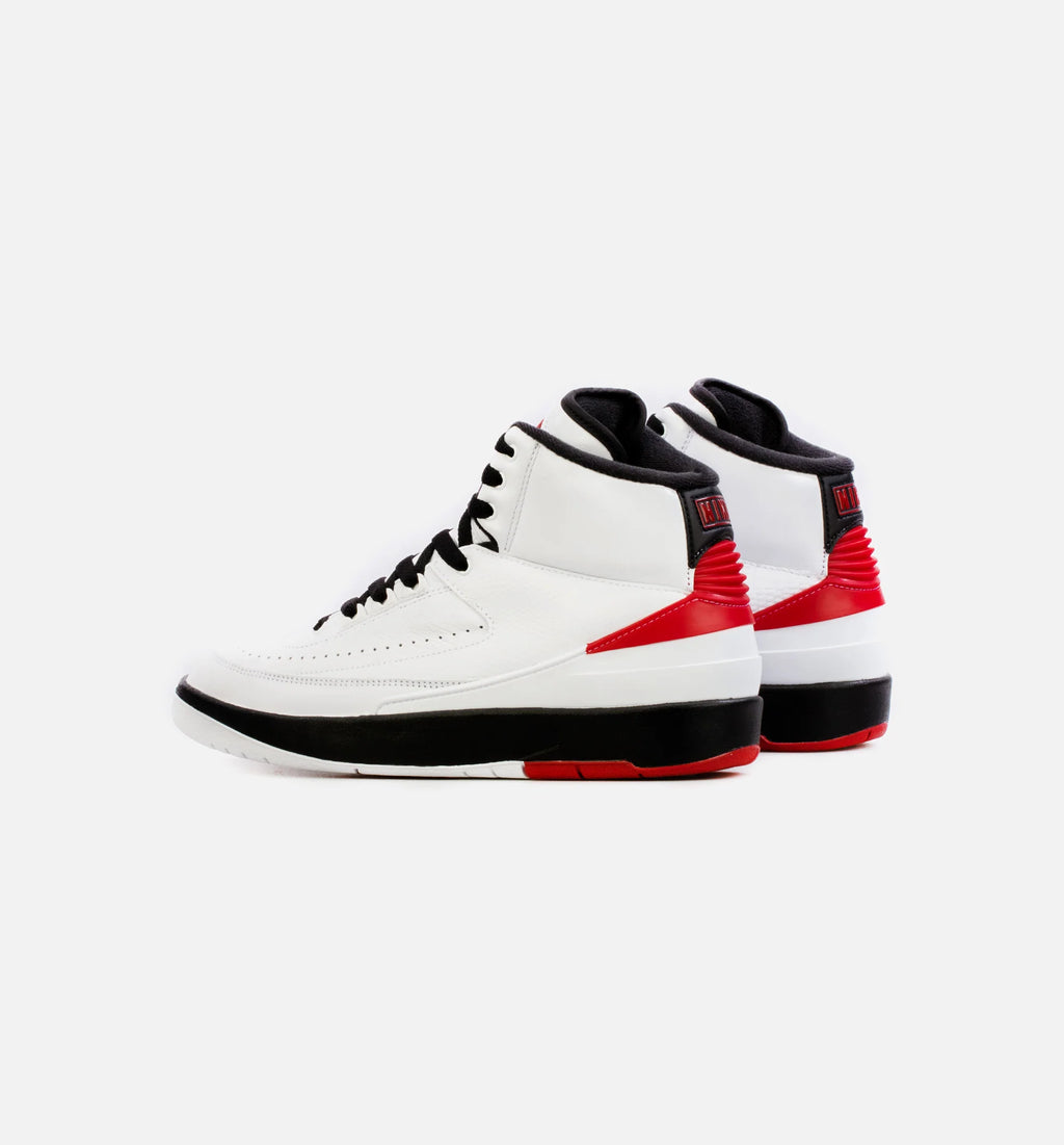 Air Jordan 2 Retro Chicago Mens Lifestyle Shoe White Red Free Shipping