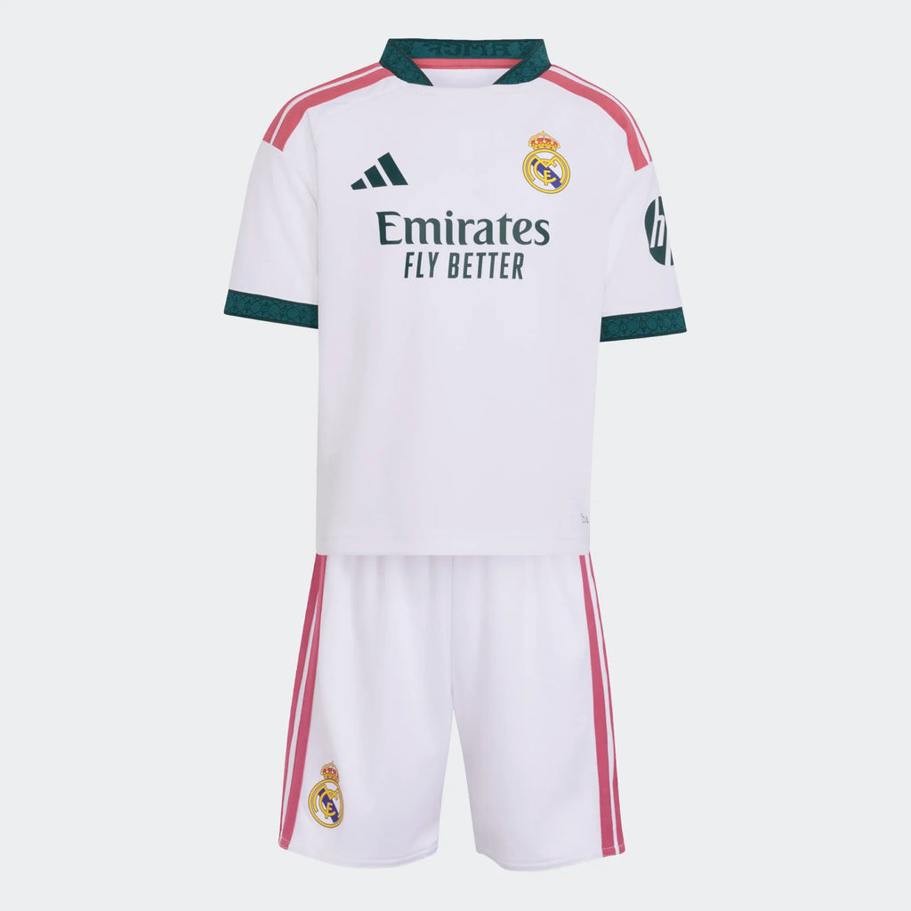 adidas Real Madrid Home Soccer Mini Kids Set 26 27 White