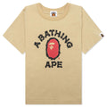 Kids Brush College Tee Beige