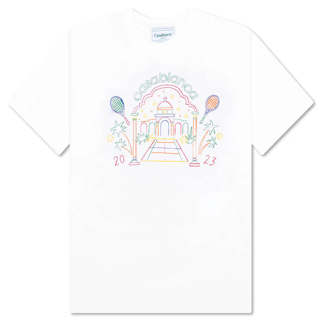 Rainbow Crayon Temple Jersey White