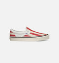 Anaheim Factory Classic Slip On 98 DX Mens Shoes OG White OG Red Big Stripes