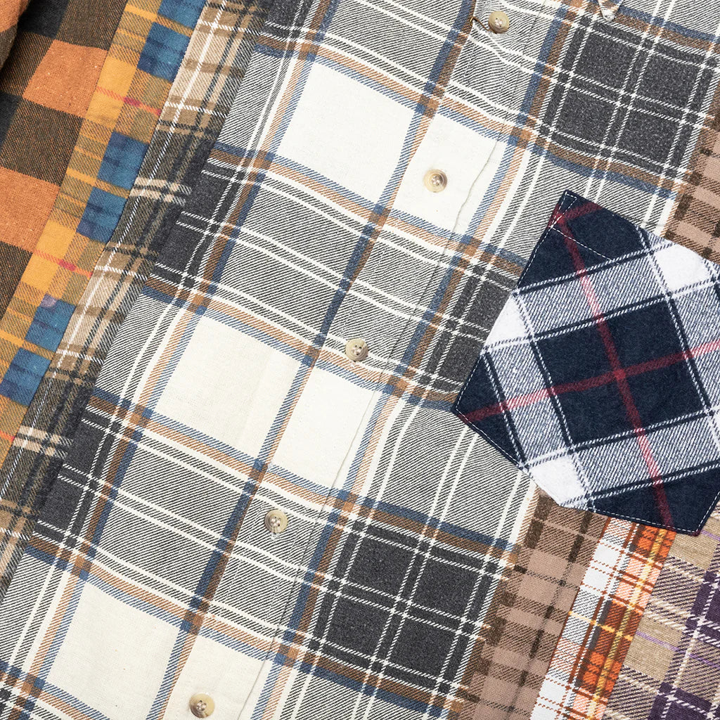 7 Cuts Flannel Shirt Assorted