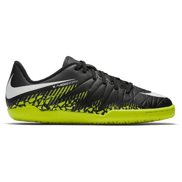 Nike HyperVenom Phelon II IC Indoor Soccer Shoes Black White Volt
