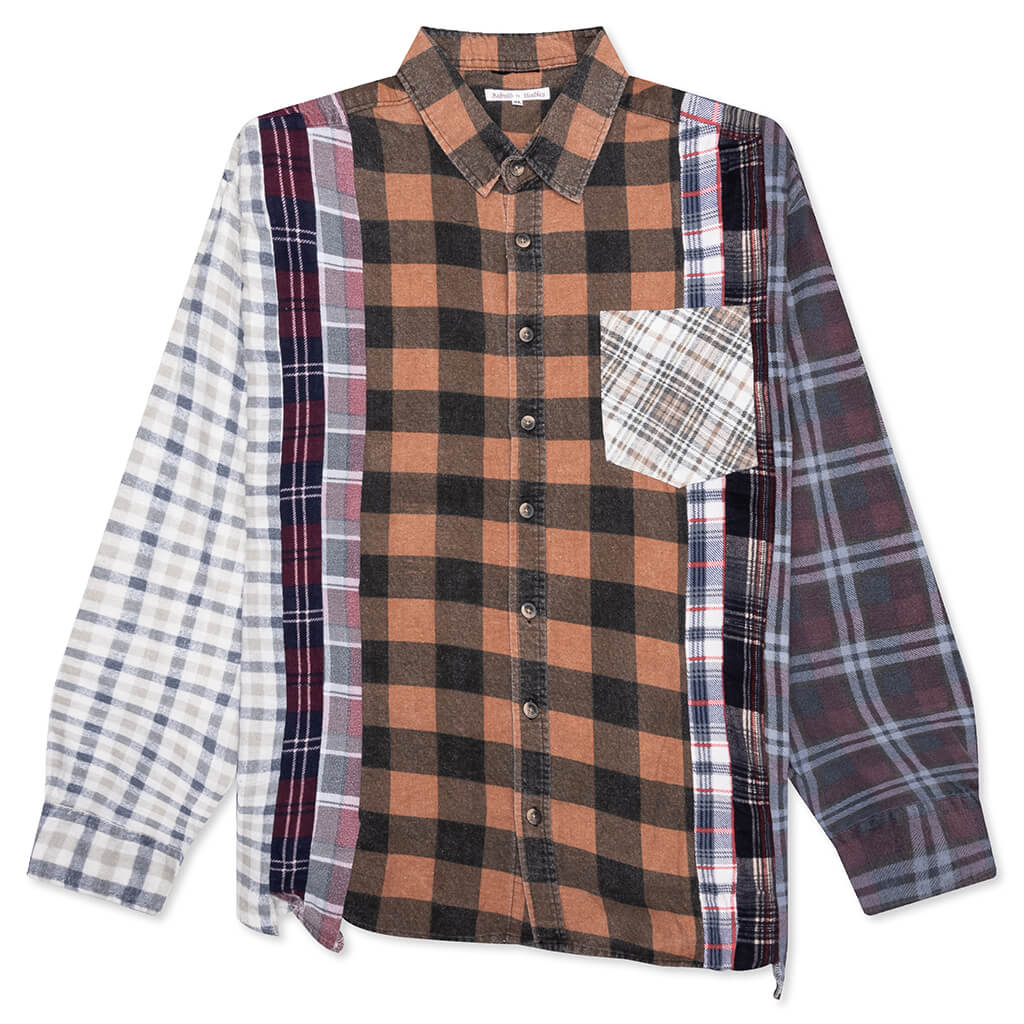7 Cuts Flannel Shirt Assorted