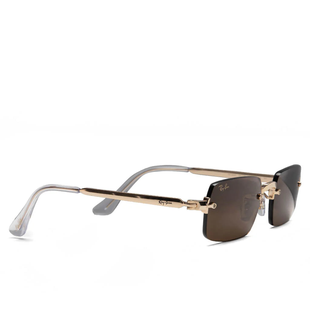 Ray Ban x AAP Rocky Rimless Pillow Arista Dark Brown