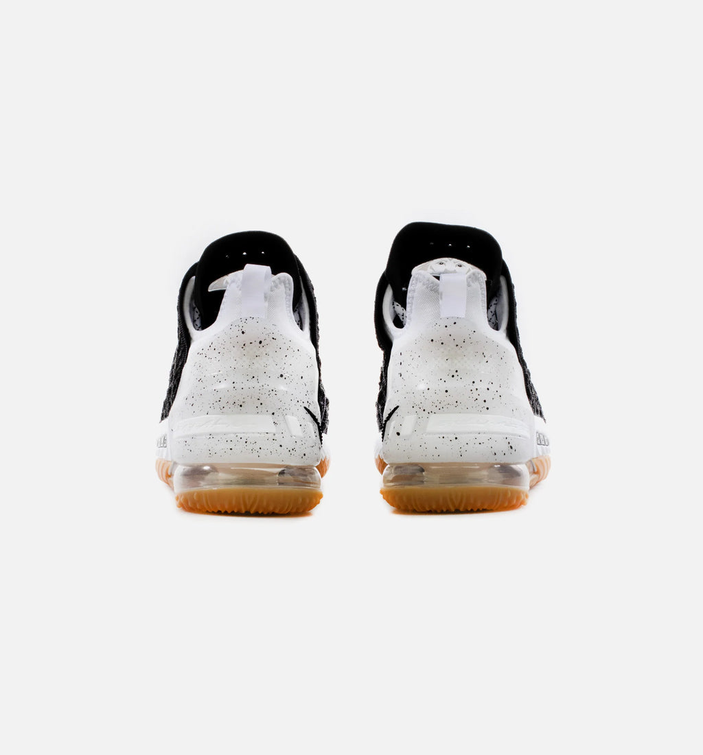 Lebron 18 Black Gum Mens Basketball Shoe Black White