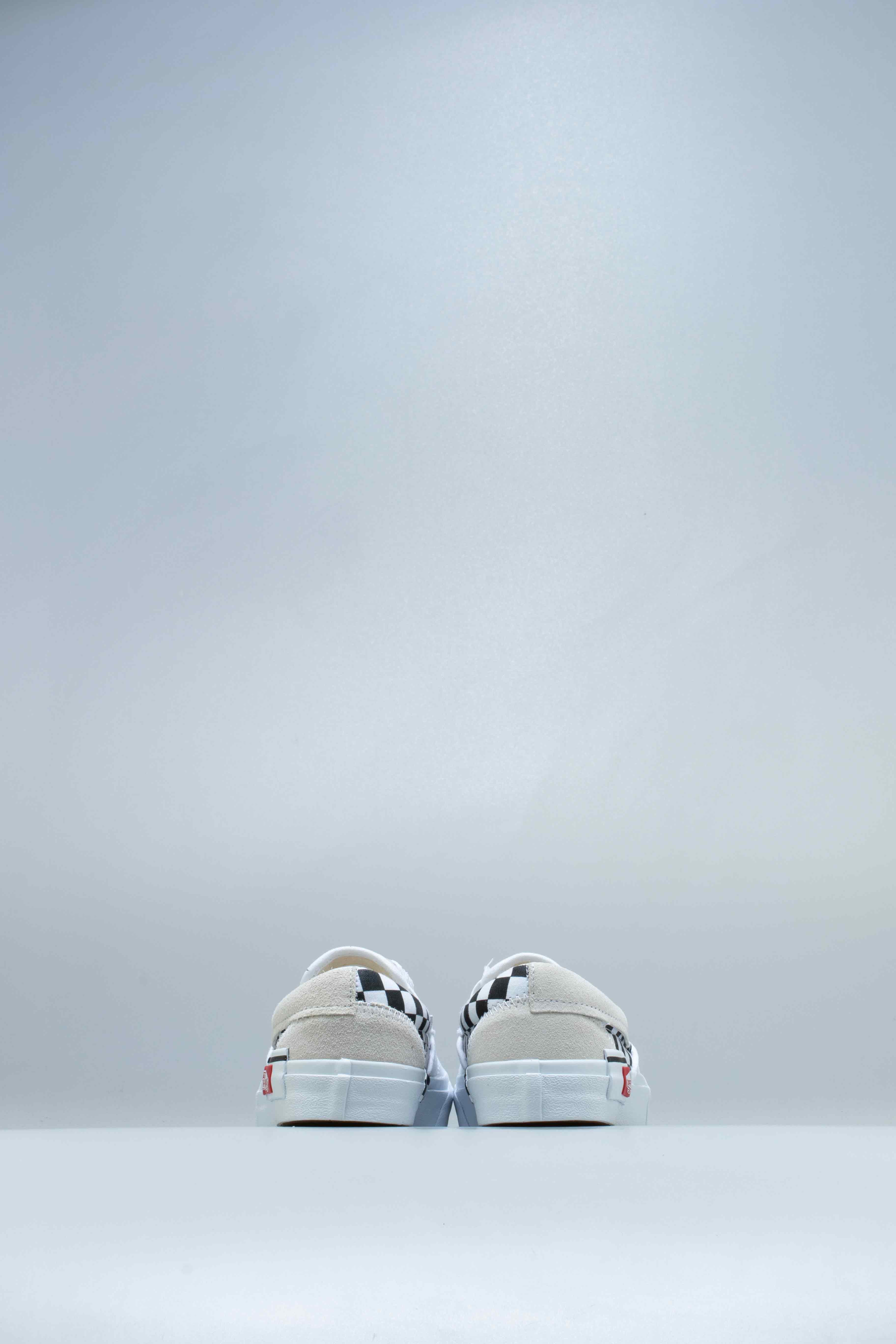 Slip On Cap Mens Shoe White Black