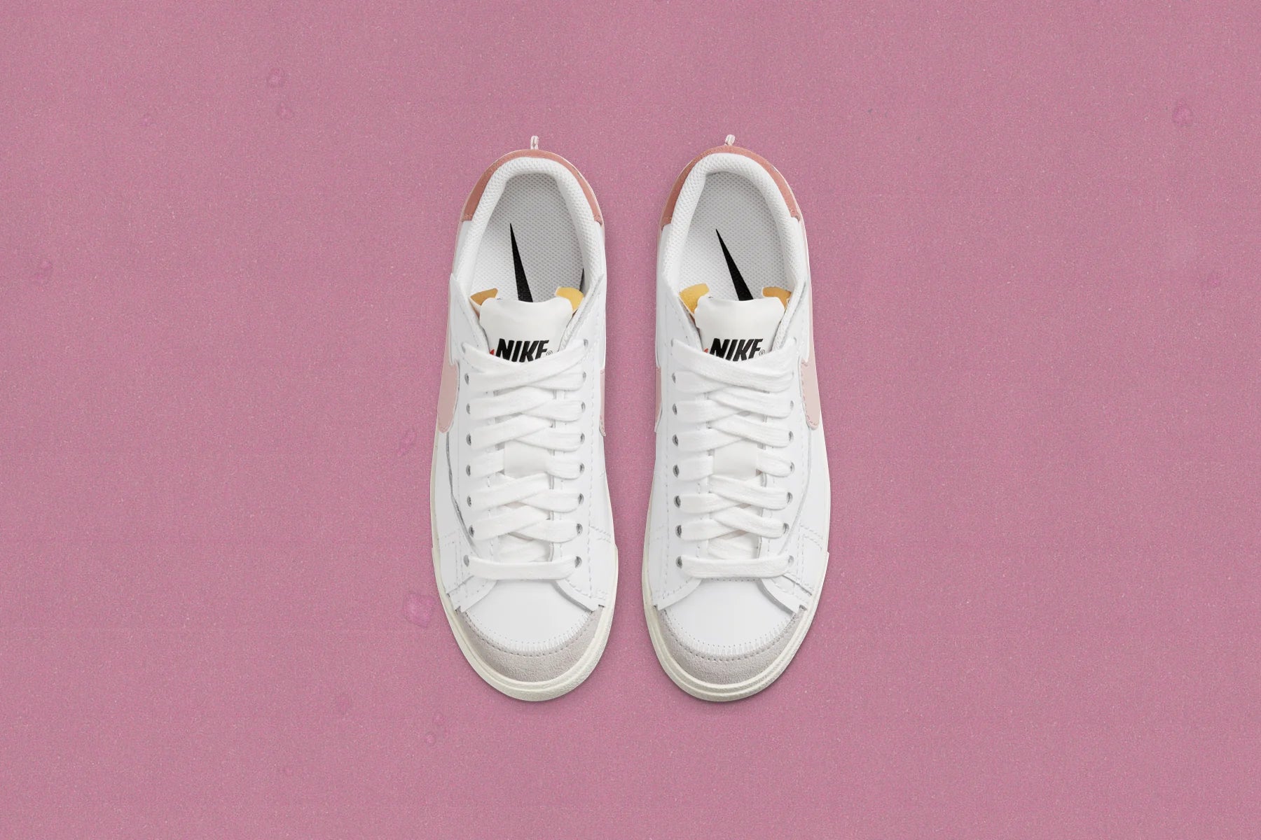 Womens Blazer Low 77 Jumbo White Pink Oxford Rose Whisper