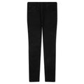 P002 Knee Slit Rinse Slim Denim Pants Black