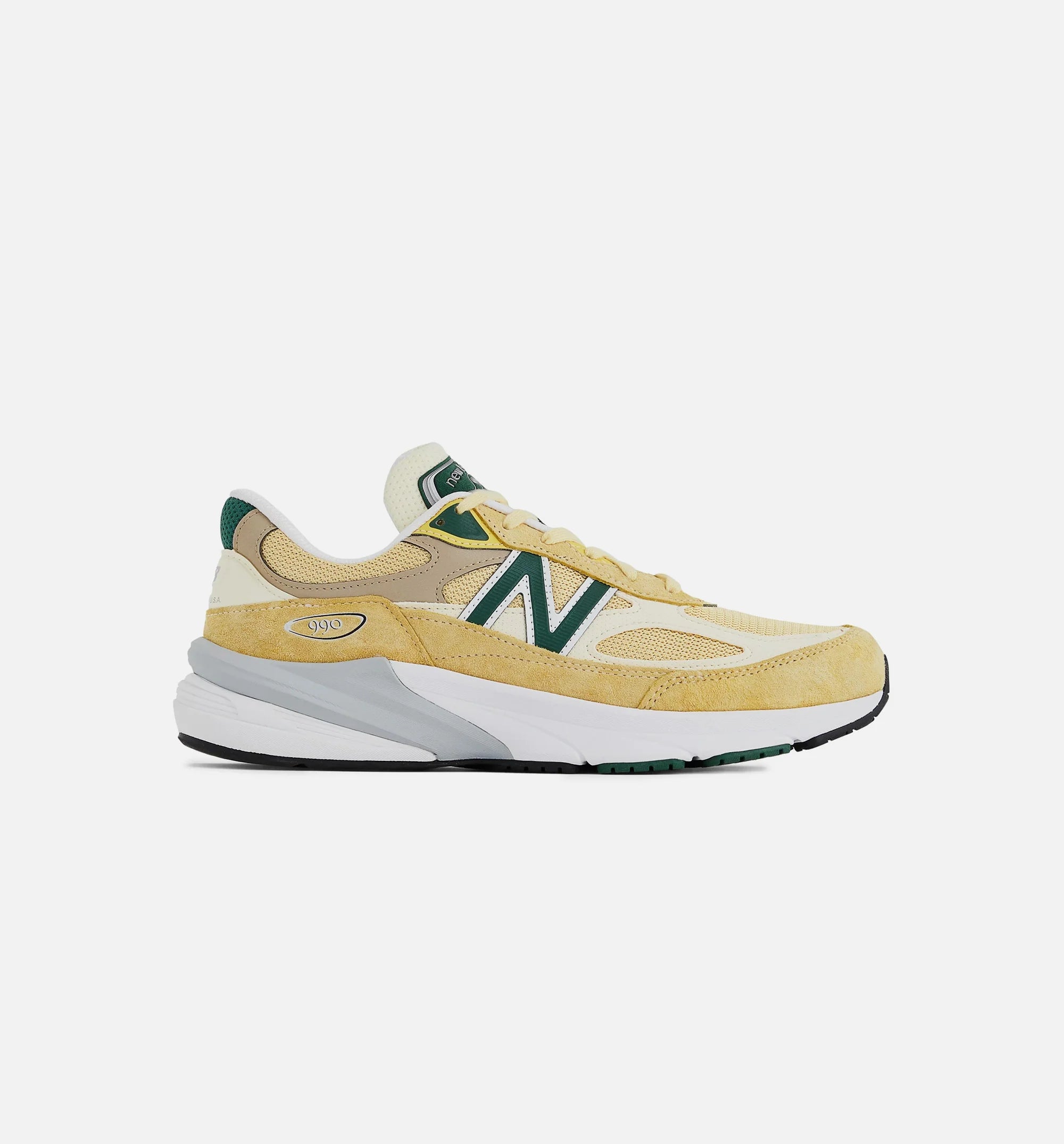 Made in USA 990v6 Mens Lifestyle Shoe Yellow Green