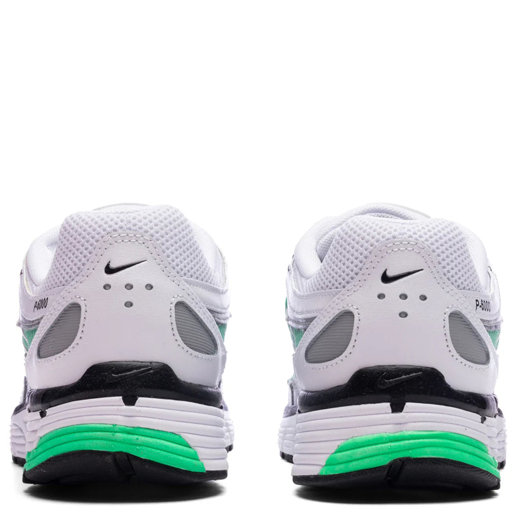 P 6000 White Black Metallic Silver Spring Green