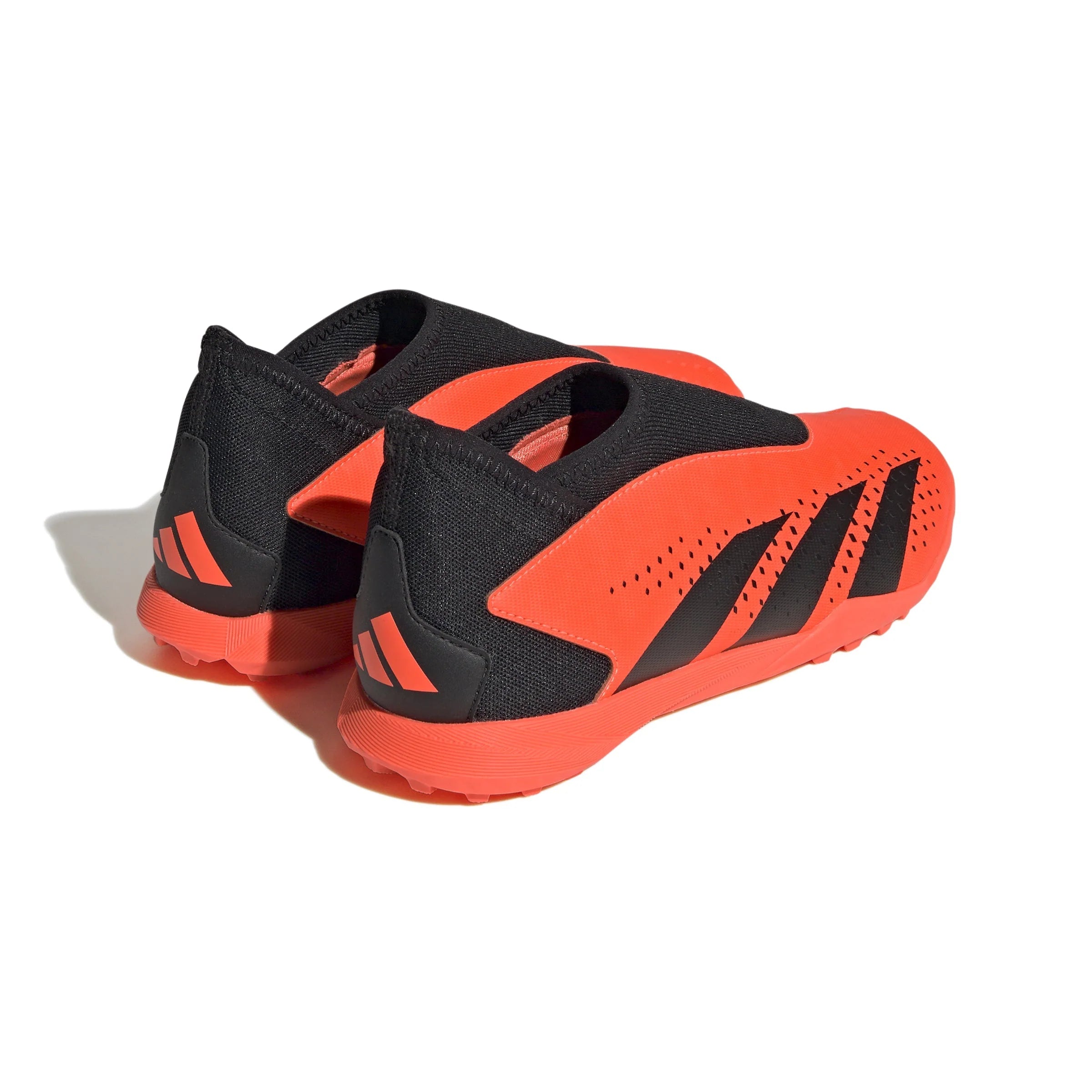 adidas Predator Accuracy3 Laceless TF Turf Youth Soccer Cleats Solar Orange Black