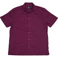 Circle Paisley Shirt Mens Burgundy